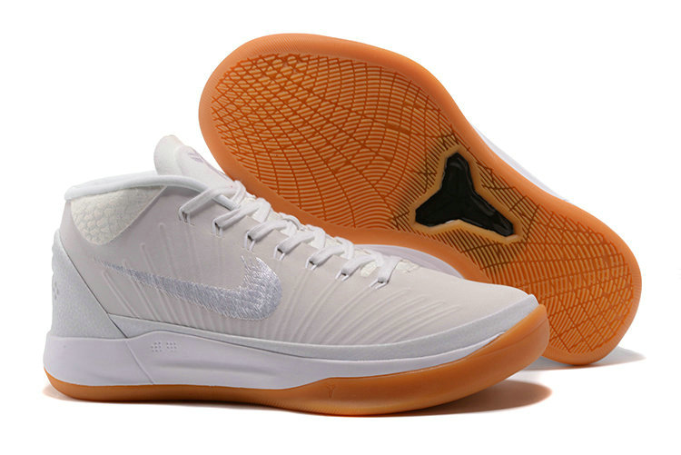 Nike Kobe A.D Mid White Brown Basketball Shoes